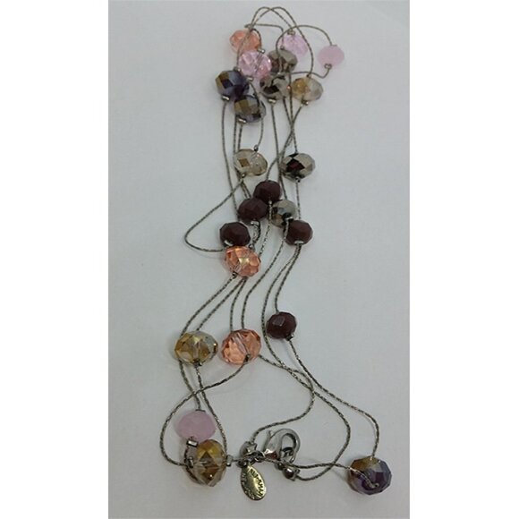 ALI Khan long colorful crystals look station chain necklace. - Picture 2 of 3